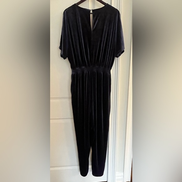 H by Halston Pants - Halston velure jumpsuit Sz. XXL purple